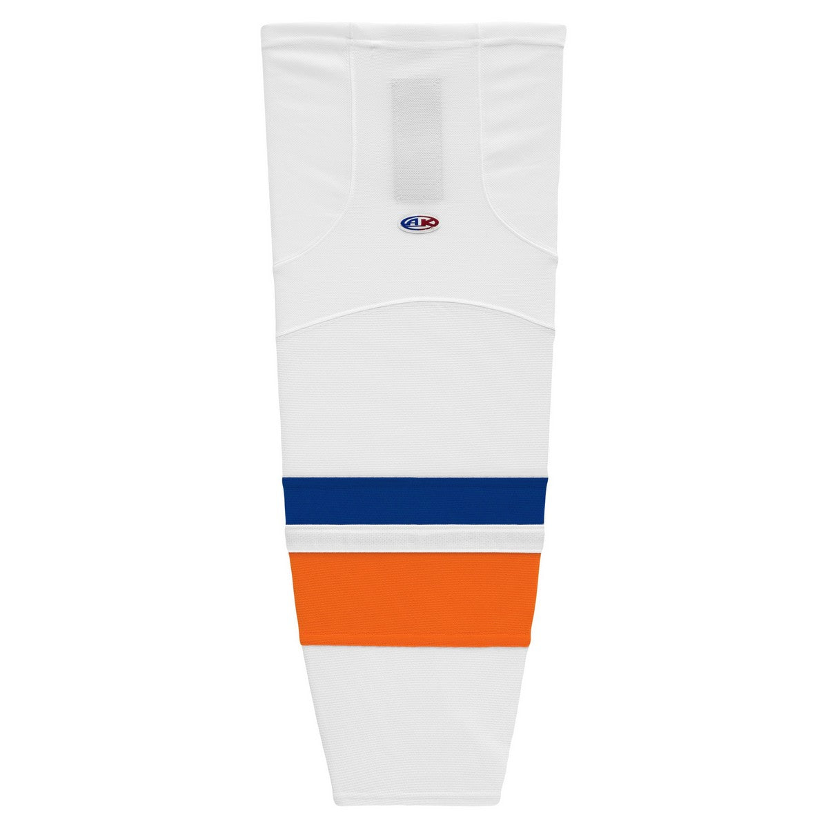 Striped Dry-Flex Moisture Wicking White/Royal/Orange Hockey Socks