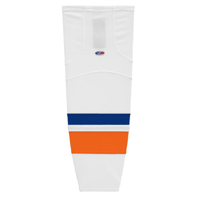 Striped Dry-Flex Moisture Wicking White/Royal/Orange Hockey Socks