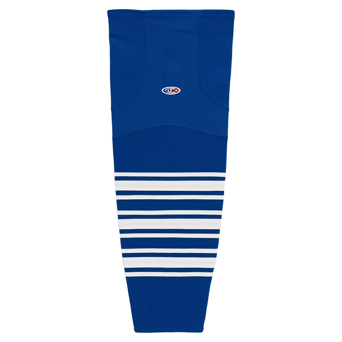 Striped Dry-Flex Moisture Wicking Royal/White Hockey Socks