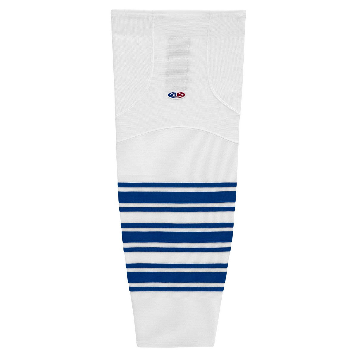 Striped Dry-Flex Moisture Wicking White/Royal Hockey Socks