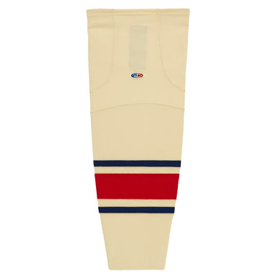 Striped Dry-Flex Moisture Wicking Sand/Navy/Red Hockey Socks