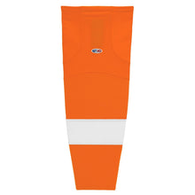 Load image into Gallery viewer, Striped Dry-Flex Moisture Wicking Orange/White Hockey Socks
