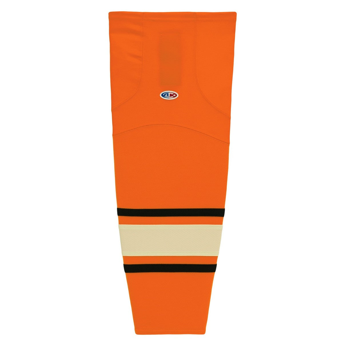 Striped Dry-Flex Moisture Wicking Orange/Cream Hockey Socks