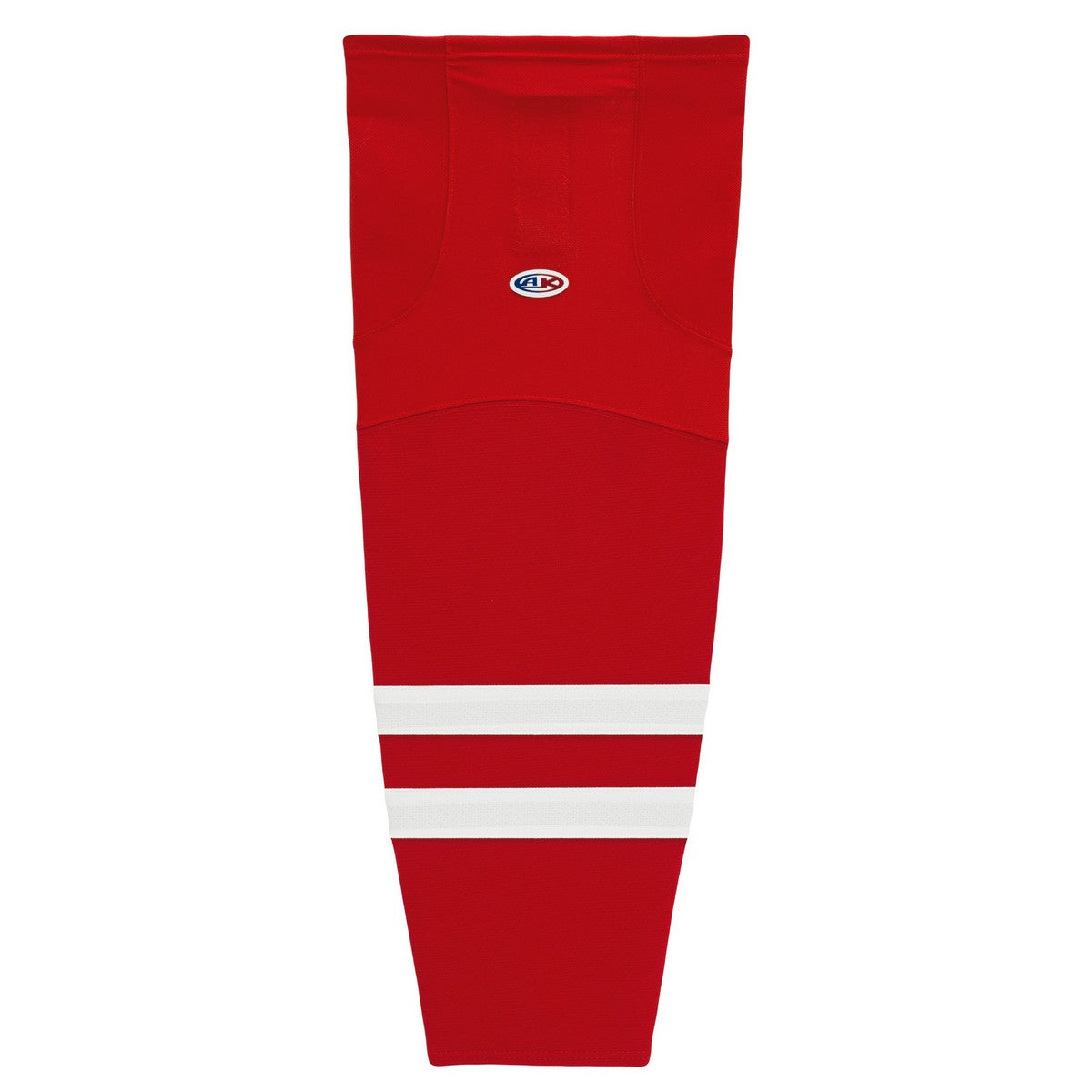 Striped Dry-Flex Moisture Wicking Red/White Hockey Socks