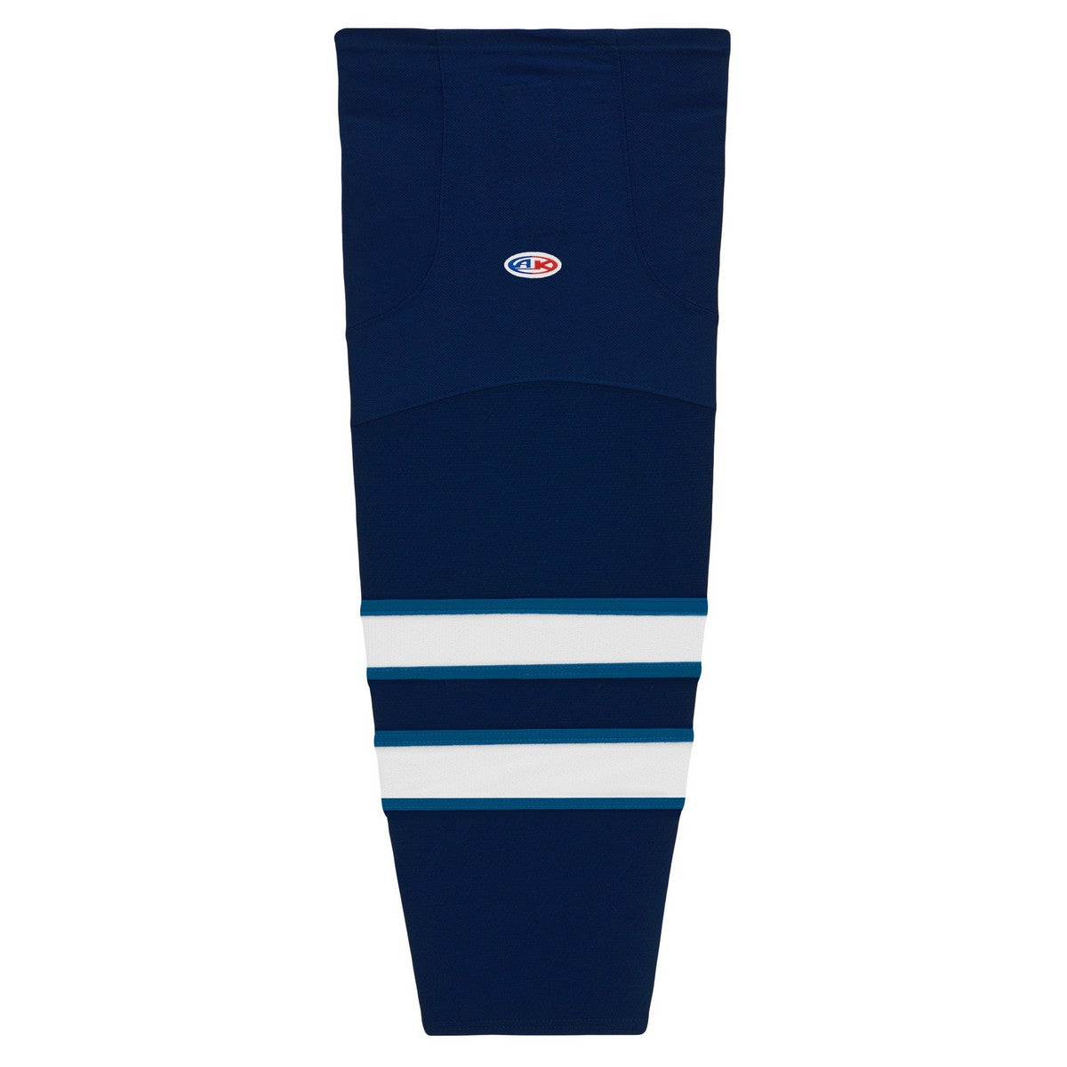 Striped Dry-Flex Moisture Wicking Navy/White Hockey Socks