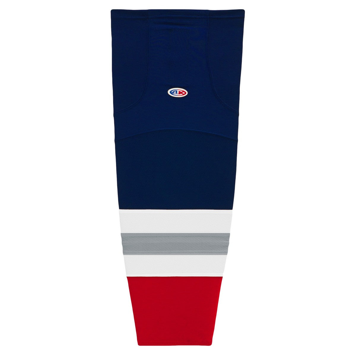 Striped Dry-Flex Moisture Wicking Navy/White/Red Hockey Socks