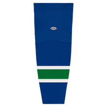 Load image into Gallery viewer, Striped Dry-Flex Moisture Wicking Royal/Green/White Hockey Socks
