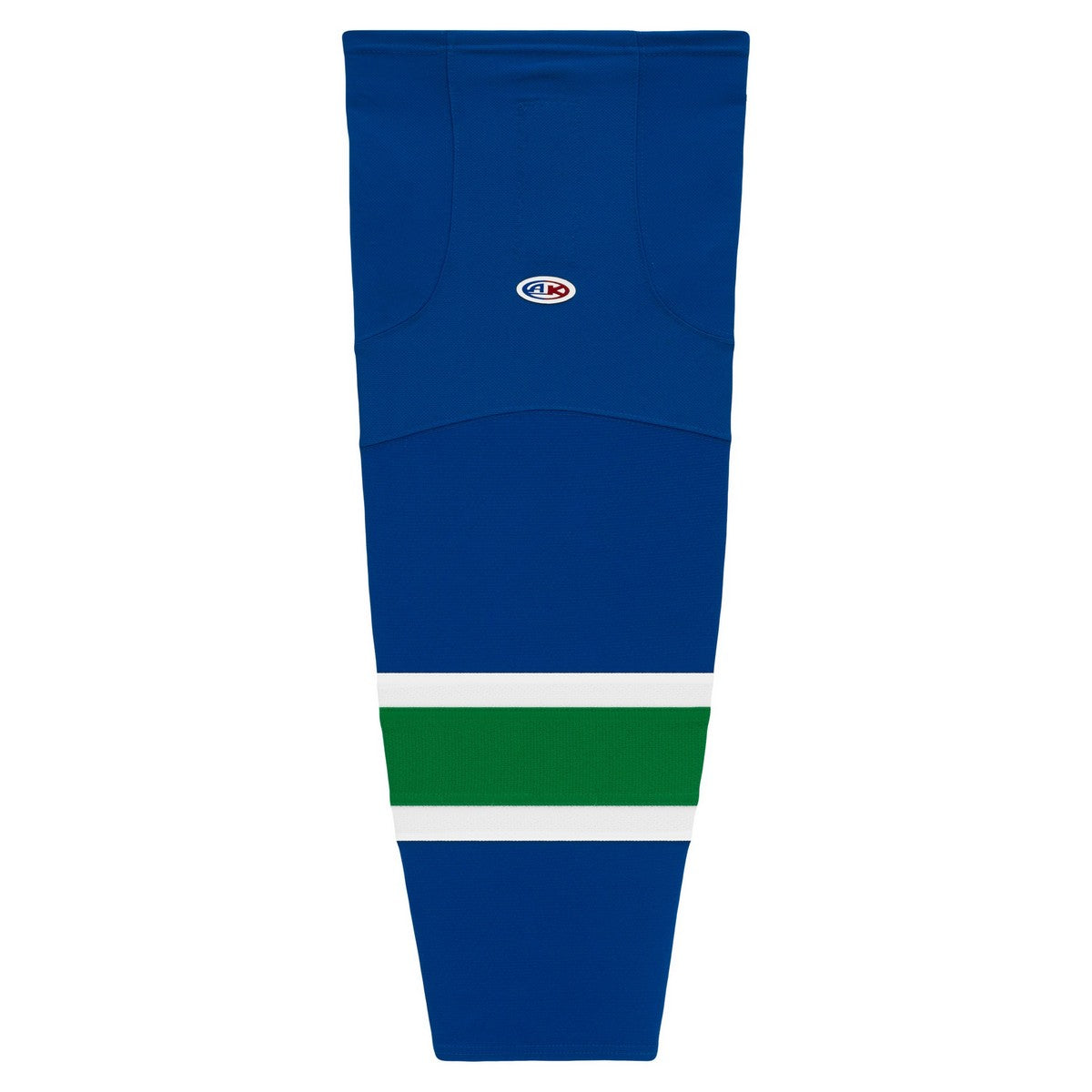 Striped Dry-Flex Moisture Wicking Royal/Green/White Hockey Socks