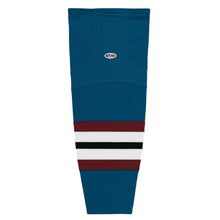 Load image into Gallery viewer, Striped Dry-Flex Moisture Wicking Blue/White Hockey Socks
