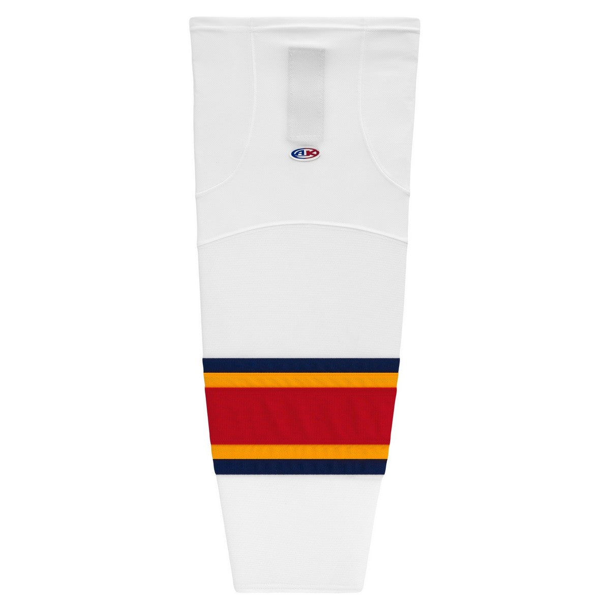 Striped Dry-Flex Moisture Wicking White/Red/Gold Hockey Socks