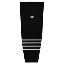 Load image into Gallery viewer, Striped Dry-Flex Moisture Wicking Black/White Hockey Socks
