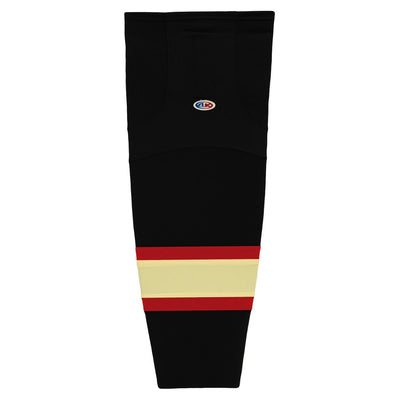 Striped Dry-Flex Moisture Wicking Black/Cream Hockey Socks