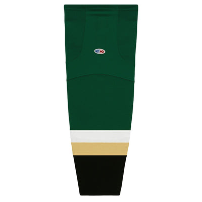 Striped Dry-Flex Moisture Wicking Green/Black Hockey Socks