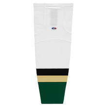 Load image into Gallery viewer, Striped Dry-Flex Moisture Wicking White/Green Hockey Socks
