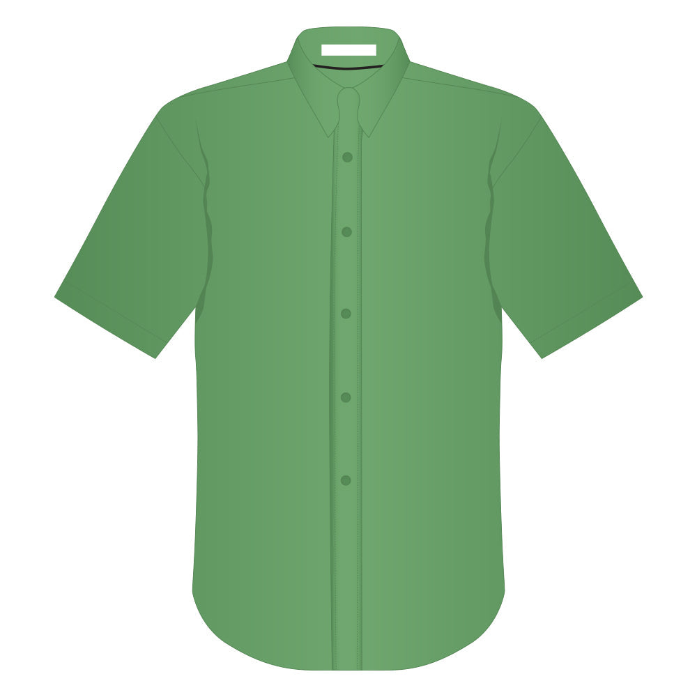 Ladies Easy Care Short Sleeve Woven Shirt Court Green