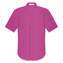Load image into Gallery viewer, Ladies Easy Care Short Sleeve Woven Shirt Tropical Pink
