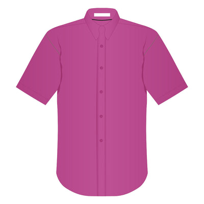 Ladies Easy Care Short Sleeve Woven Shirt Tropical Pink