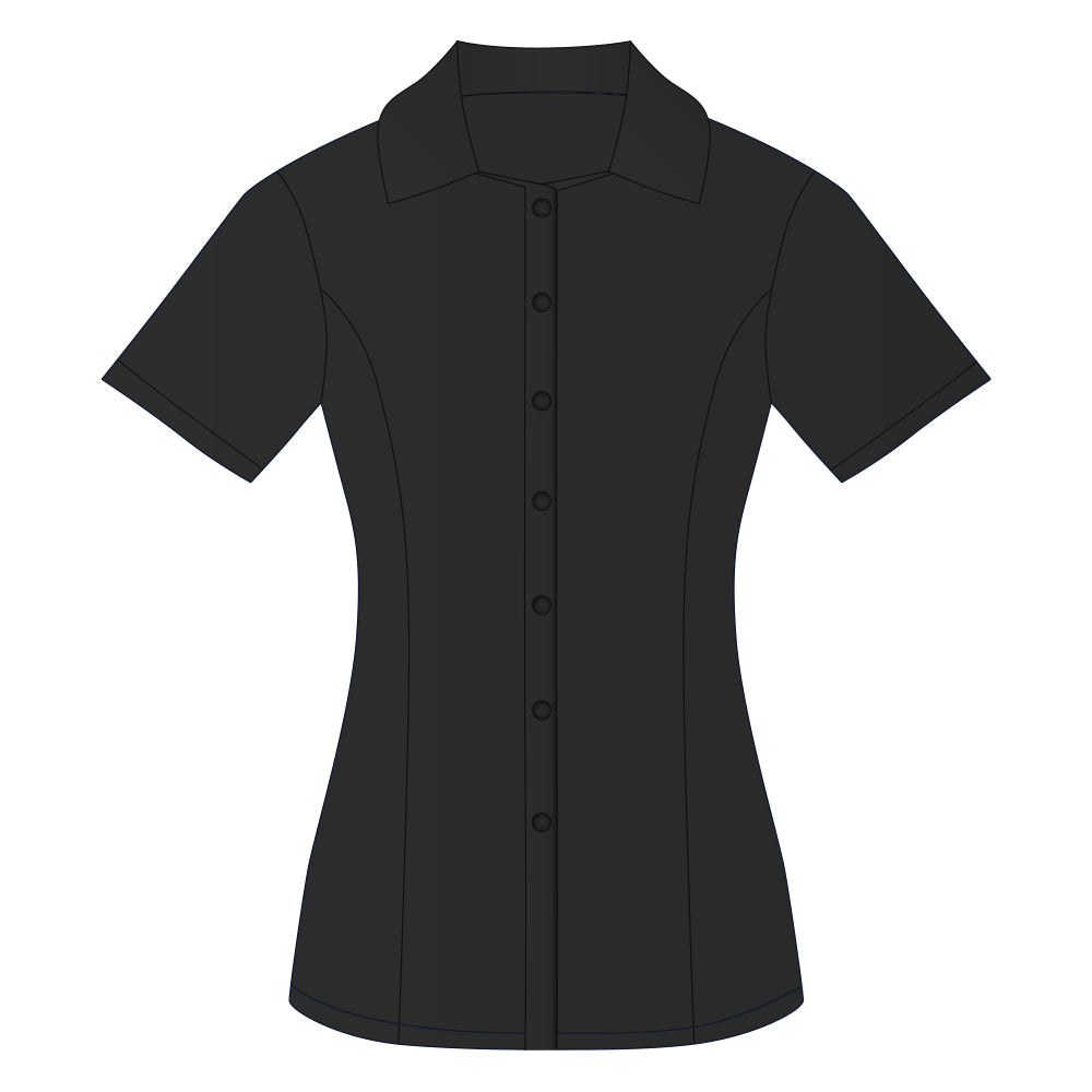 Ladies Everday Short Sleeve Shirt Black