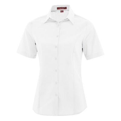 Ladies Everday Short Sleeve Shirt White