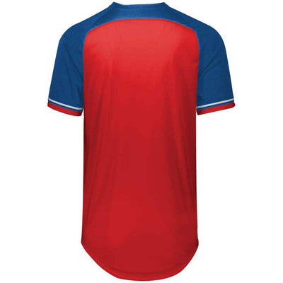 Classic Red-Royal V-Neck Jersey