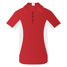 Load image into Gallery viewer, Snag Resistant Colour Block Sport Shirt True Red-White
