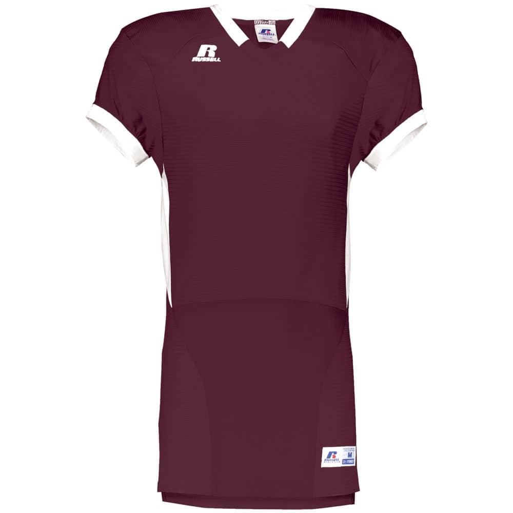 Colour Block Game Maroon-White Jersey