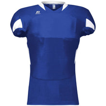 Load image into Gallery viewer, Russell Waist Length Royal-White Football Jersey
