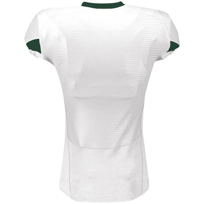 Russell Waist Length White-Green Football Jersey