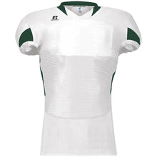 Load image into Gallery viewer, Russell Waist Length White-Green Football Jersey
